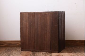アンティーク家具　古い桐材製のアンティーク小引き出し
