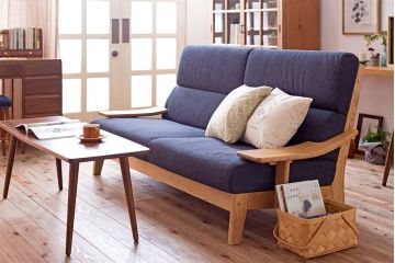 中古美品　ブランド家具　頑固おやじ(GANKO OYAJI)　シンプルでおしゃれなアームソファ(定価約23万円)