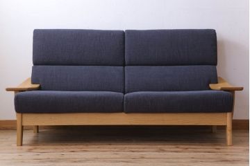 中古美品　ブランド家具　頑固おやじ(GANKO OYAJI)　シンプルでおしゃれなアームソファ(定価約23万円)