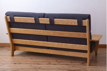 中古美品　ブランド家具　頑固おやじ(GANKO OYAJI)　シンプルでおしゃれなアームソファ(定価約23万円)