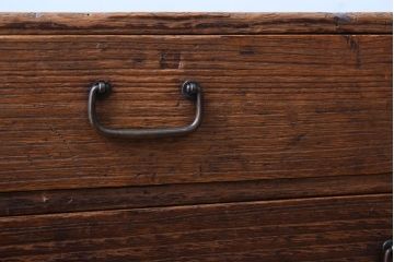 アンティーク家具　古民具・骨董　古い桐材製のアンティーク小引き出し(小箪笥)