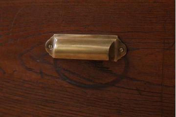 アンティーク家具　古い木製のシンプルなアンティークチェスト(衣装箪笥)