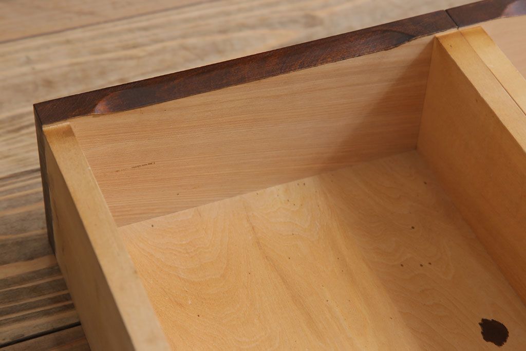 中古　北海道民芸家具　サイドボード(引き戸)(定価約29万円)