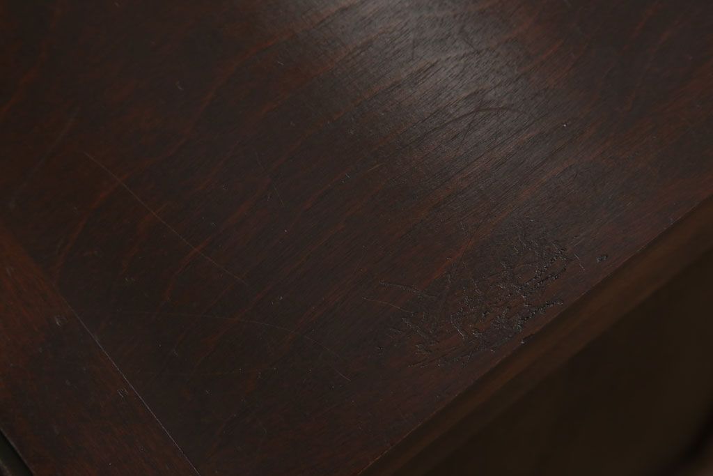 中古　北海道民芸家具　サイドボード(引き戸)(定価約29万円)