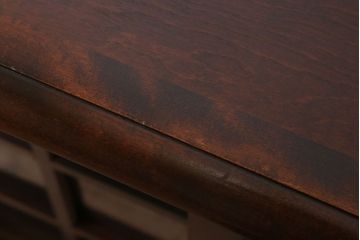 中古　北海道民芸家具　サイドボード(引き戸)(定価約29万円)