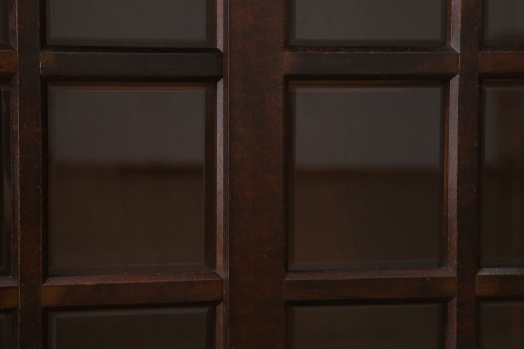 中古　北海道民芸家具　サイドボード(引き戸)(定価約29万円)