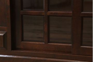 中古　北海道民芸家具　サイドボード(引き戸)(定価約29万円)