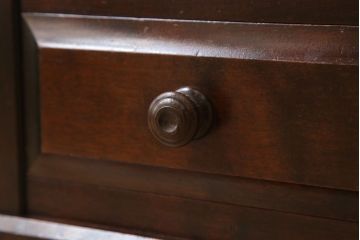 中古　北海道民芸家具　サイドボード(引き戸)(定価約29万円)