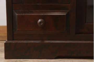 中古　北海道民芸家具　サイドボード(引き戸)(定価約29万円)