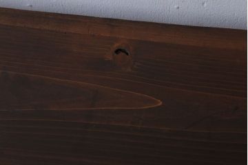 アンティーク家具　前面欅材　玉杢　丸金具　古い木製のシンプルなアンティーク衣装箪笥(チェスト)