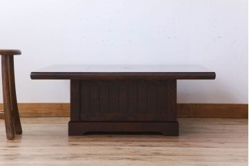 中古　北海道民芸家具　座炉付テーブル(定価約34万円)