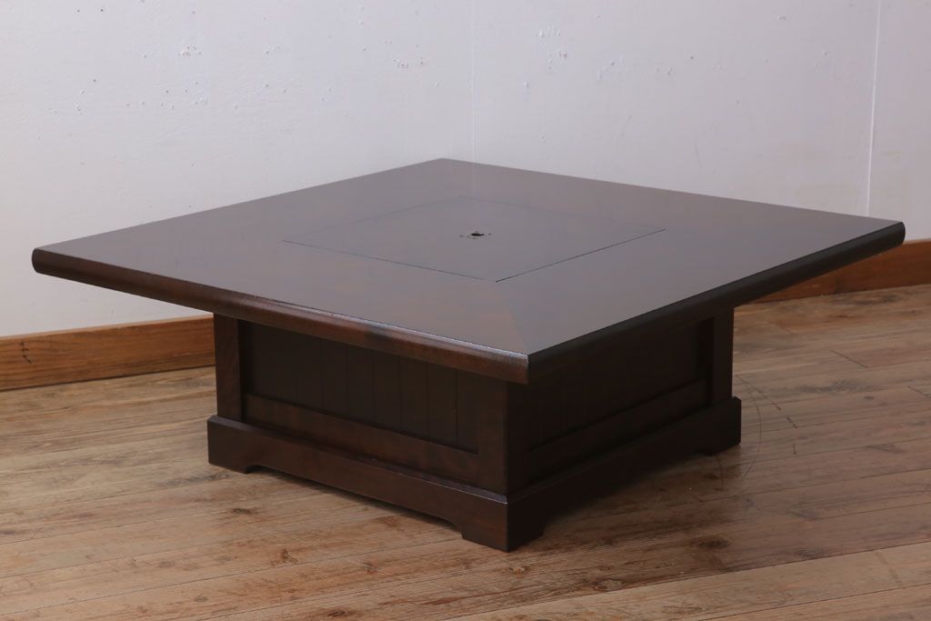 中古　北海道民芸家具　座炉付テーブル(定価約34万円)