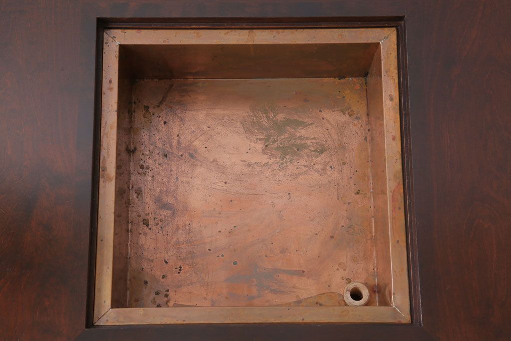 中古　北海道民芸家具　座炉付テーブル(定価約34万円)