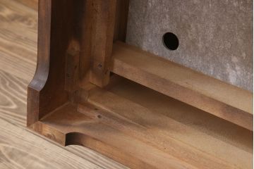 中古　北海道民芸家具　座炉付テーブル(定価約34万円)