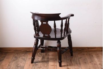 極美品　中古　松本民芸家具　大キャプテンチェア(桜・ラッカー)
