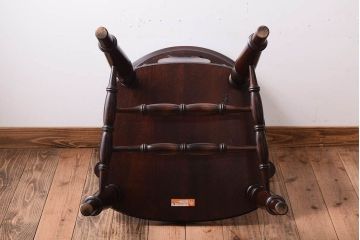 極美品　中古　松本民芸家具　大キャプテンチェア(桜・ラッカー)
