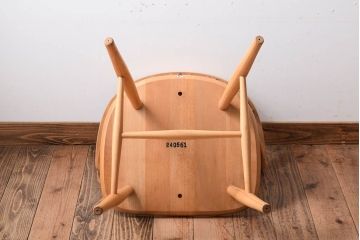 中古　飛騨産業　キツツキマーク　ダイニングチェア(ウィンザーアームチェア・キャプテンチェア)