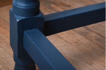 アンティーク家具　アンティークリネン座面!古い木製のクッション座面角スツール