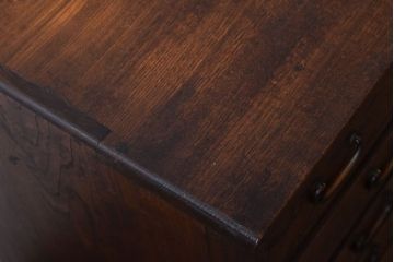レトロ家具　昭和レトロ　古い木製のアンティーク6杯小引き出し(2)