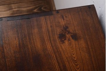 レトロ家具　昭和レトロ　古い木製のアンティーク6杯小引き出し(2)