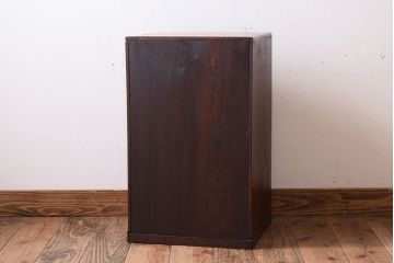 レトロ家具　昭和レトロ　古い木製のアンティーク6杯小引き出し(2)