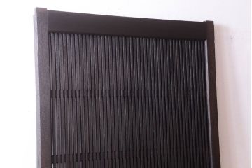 明治大正期　古民具・骨董　総欅材　ガラス入り!アンティーク蔵戸(玄関戸)