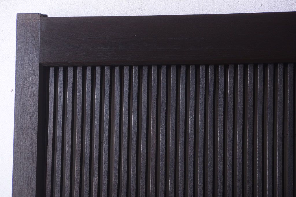 明治大正期　古民具・骨董　総欅材　ガラス入り!アンティーク蔵戸(玄関戸)