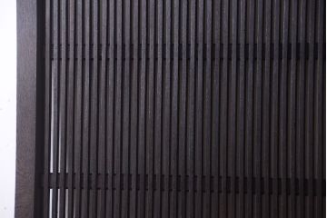 明治大正期　古民具・骨董　総欅材　ガラス入り!アンティーク蔵戸(玄関戸)