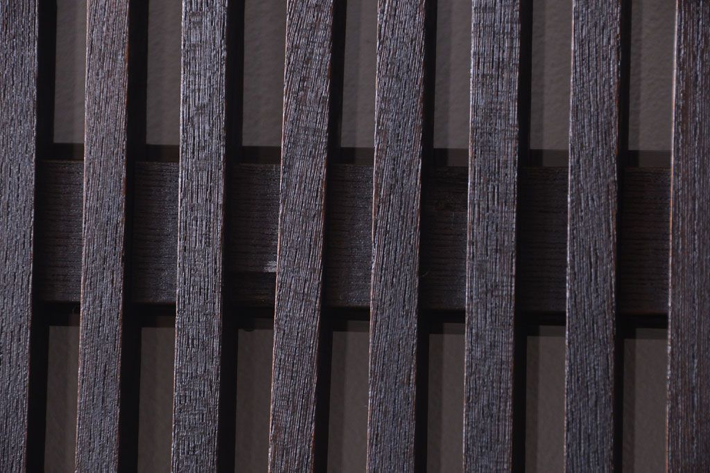 明治大正期　古民具・骨董　総欅材　ガラス入り!アンティーク蔵戸(玄関戸)