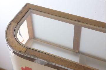 レトロ家具　アンティーク　レトロなデザイン!タバコ屋のRガラスショーケース(ガラスケース)
