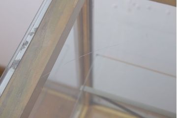 レトロ家具　アンティーク　レトロなデザイン!タバコ屋のRガラスショーケース(ガラスケース)
