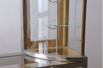 レトロ家具　アンティーク　レトロなデザイン!タバコ屋のRガラスショーケース(ガラスケース)