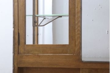 レトロ家具　アンティーク　レトロなデザイン!タバコ屋のRガラスショーケース(ガラスケース)