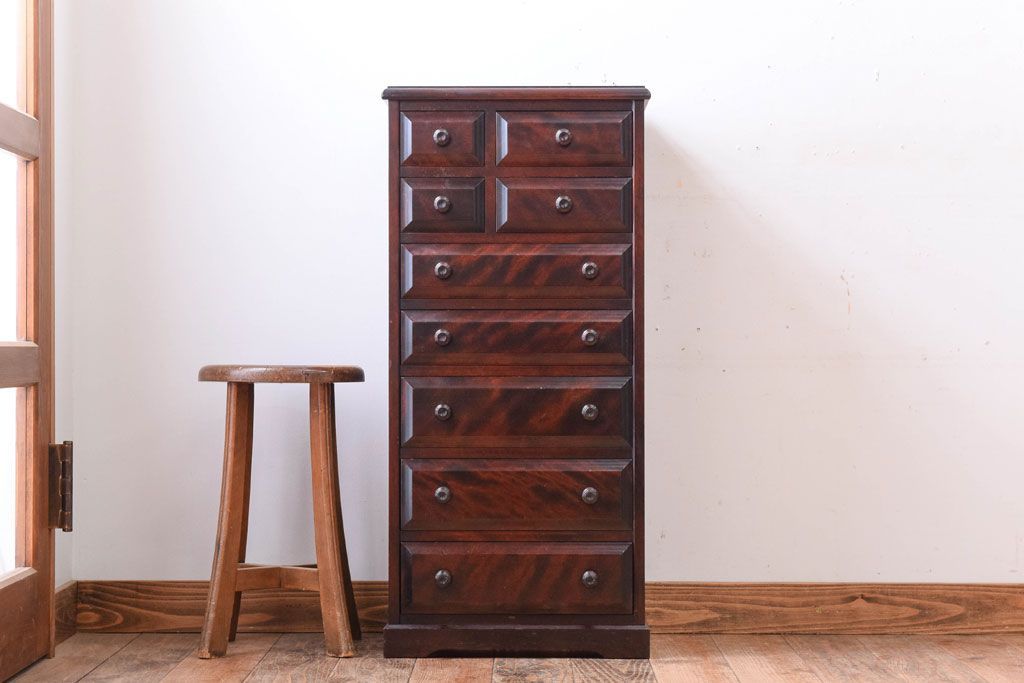 中古　北海道民芸家具　小引き出し(サイドチェスト)(定価約15万円)