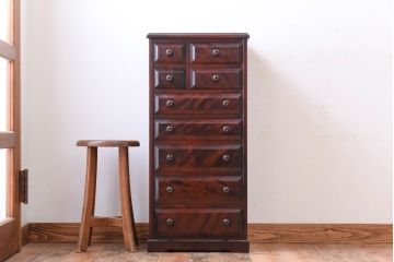 中古　北海道民芸家具　小引き出し(サイドチェスト)(定価約15万円)