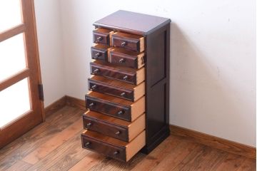中古　北海道民芸家具　小引き出し(サイドチェスト)(定価約15万円)