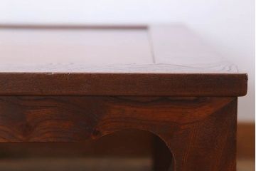 アンティーク家具　和製アンティーク　総欅材の座卓(センターテーブル)(2)