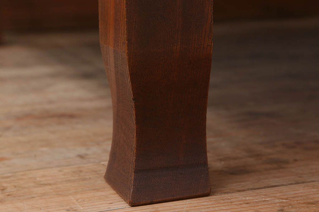 アンティーク家具　和製アンティーク　総欅材の座卓(センターテーブル)(2)