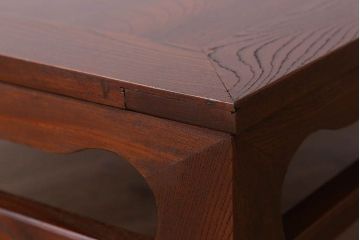 アンティーク家具　和製アンティーク　総欅材の座卓(センターテーブル)(2)