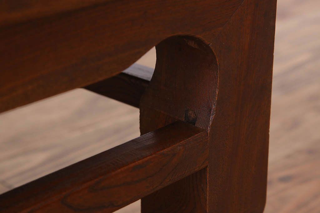 アンティーク家具　和製アンティーク　総欅材の座卓(センターテーブル)(2)