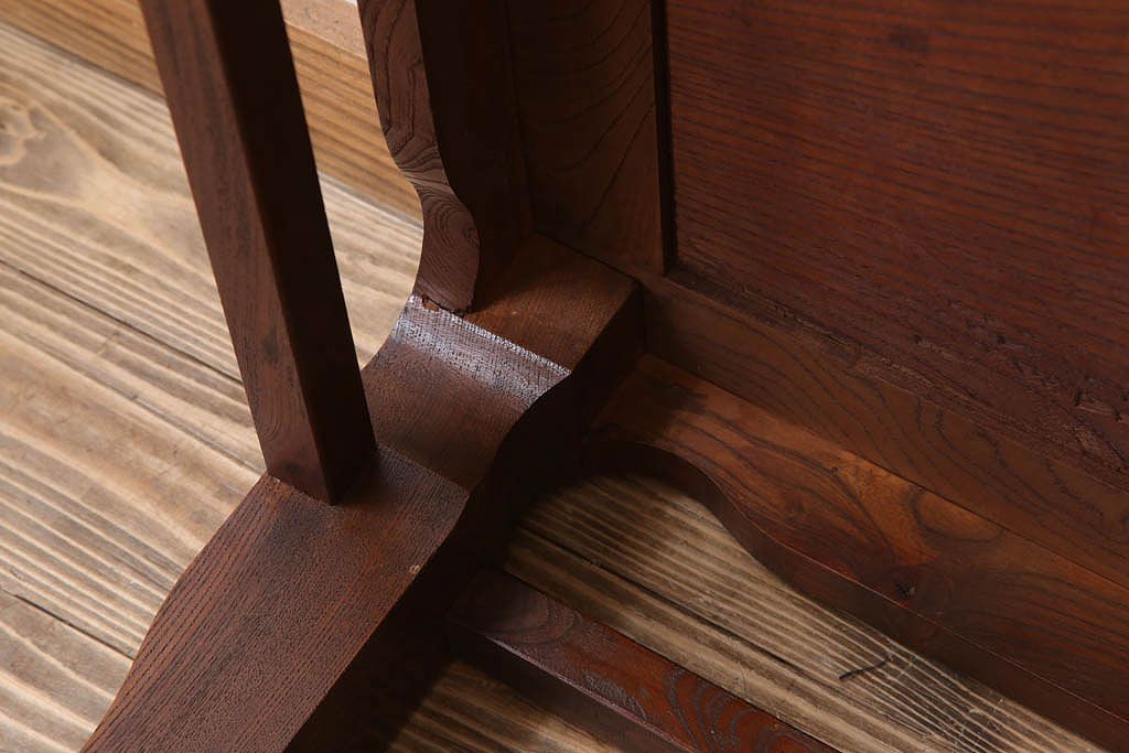 アンティーク家具　和製アンティーク　総欅材の座卓(センターテーブル)(2)