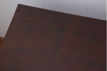 アンティーク家具　天板カバ材!古い木製のシンプルなアンティーク片袖机