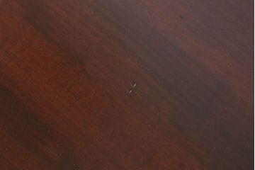 アンティーク家具　天板カバ材!古い木製のシンプルなアンティーク片袖机