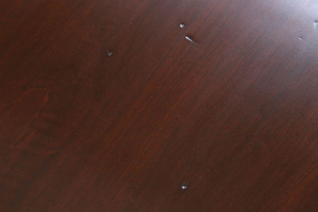 アンティーク家具　天板カバ材!古い木製のシンプルなアンティーク片袖机