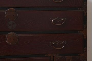 アンティーク家具　古民具・骨董　上手物　銅金具　関西衣装箪笥