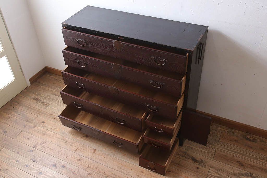 アンティーク家具　古民具・骨董　上手物　銅金具　関西衣装箪笥