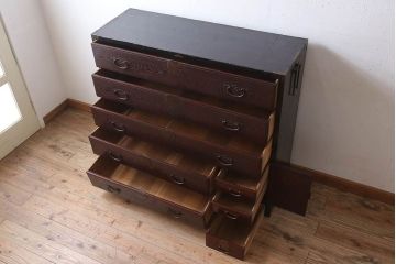 アンティーク家具　古民具・骨董　上手物　銅金具　関西衣装箪笥
