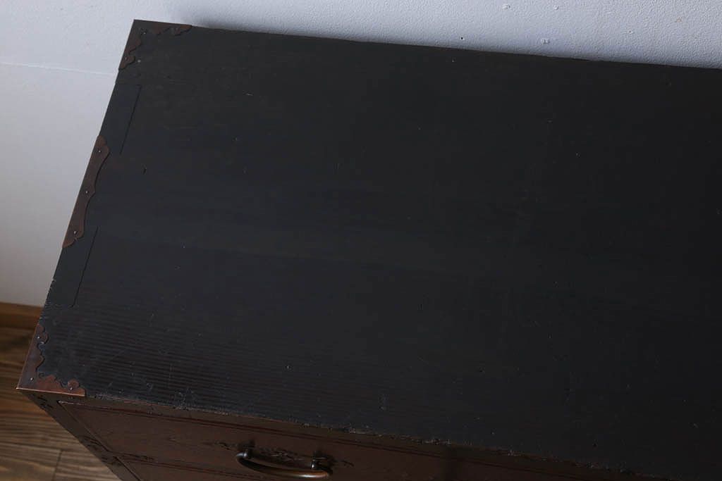 アンティーク家具　古民具・骨董　上手物　銅金具　関西衣装箪笥