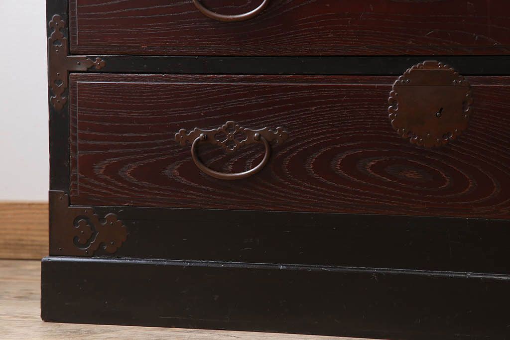 アンティーク家具　古民具・骨董　上手物　銅金具　関西衣装箪笥