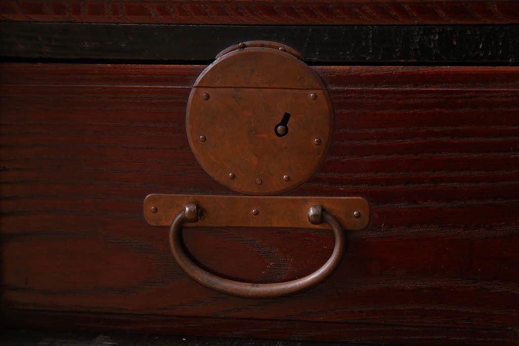 アンティーク家具　古民具・骨董　上手物　銅金具　関西衣装箪笥